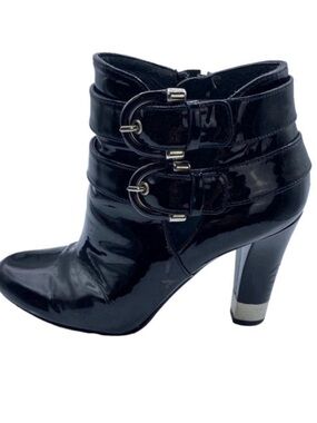 Stuart Weitzman Patent Leather Ankle Booties Boots Size 5 1/2